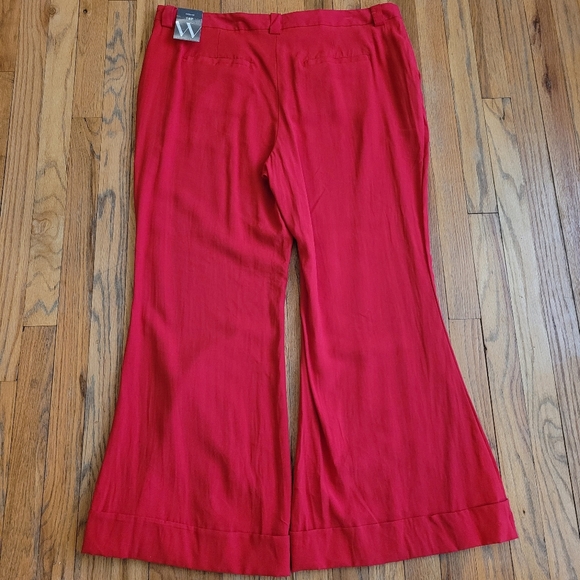 Worthington Women's Red Wide-Leg Pants Size 18P - Picture 4 of 11